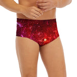 Fiery Nebula Universe Galaxy Space Print Men's Briefs