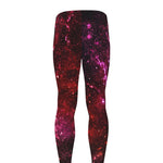 Fiery Nebula Universe Galaxy Space Print Men's leggings