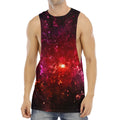 Fiery Nebula Universe Galaxy Space Print Men's Muscle Tank Top