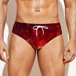 Fiery Nebula Universe Galaxy Space Print Men's Swim Briefs