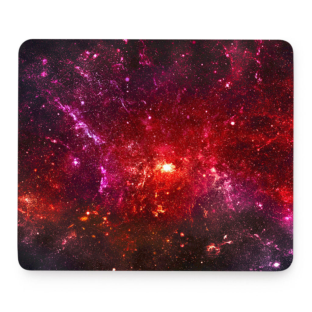 Fiery Nebula Universe Galaxy Space Print Mouse Pad