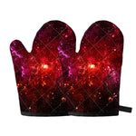 Fiery Nebula Universe Galaxy Space Print Oven Mitts