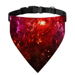 Fiery Nebula Universe Galaxy Space Print Over The Collar Dog Bandana