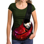 Fiery Nebula Universe Galaxy Space Print Pet Sling Carrier