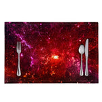 Fiery Nebula Universe Galaxy Space Print Placemat