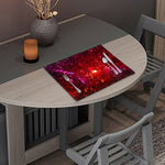 Fiery Nebula Universe Galaxy Space Print Placemat