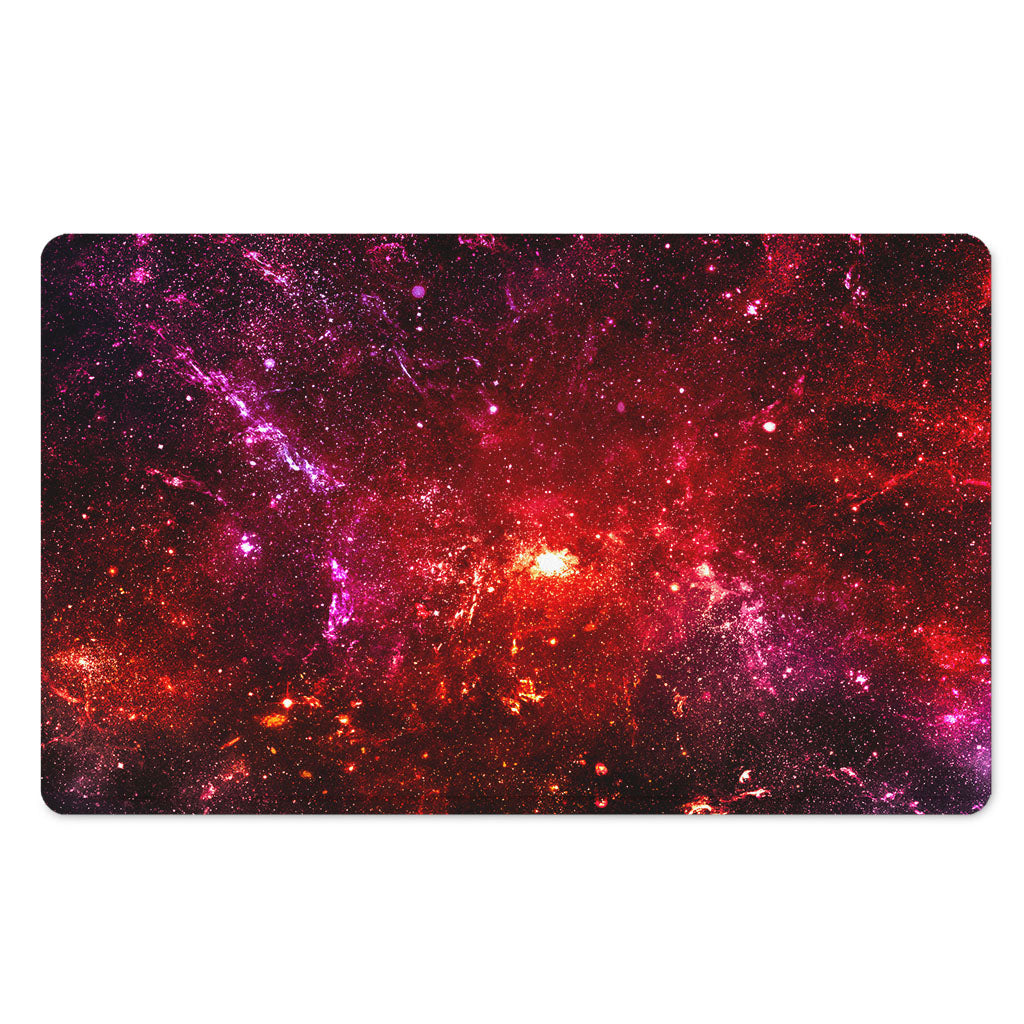 Fiery Nebula Universe Galaxy Space Print Polyester Doormat