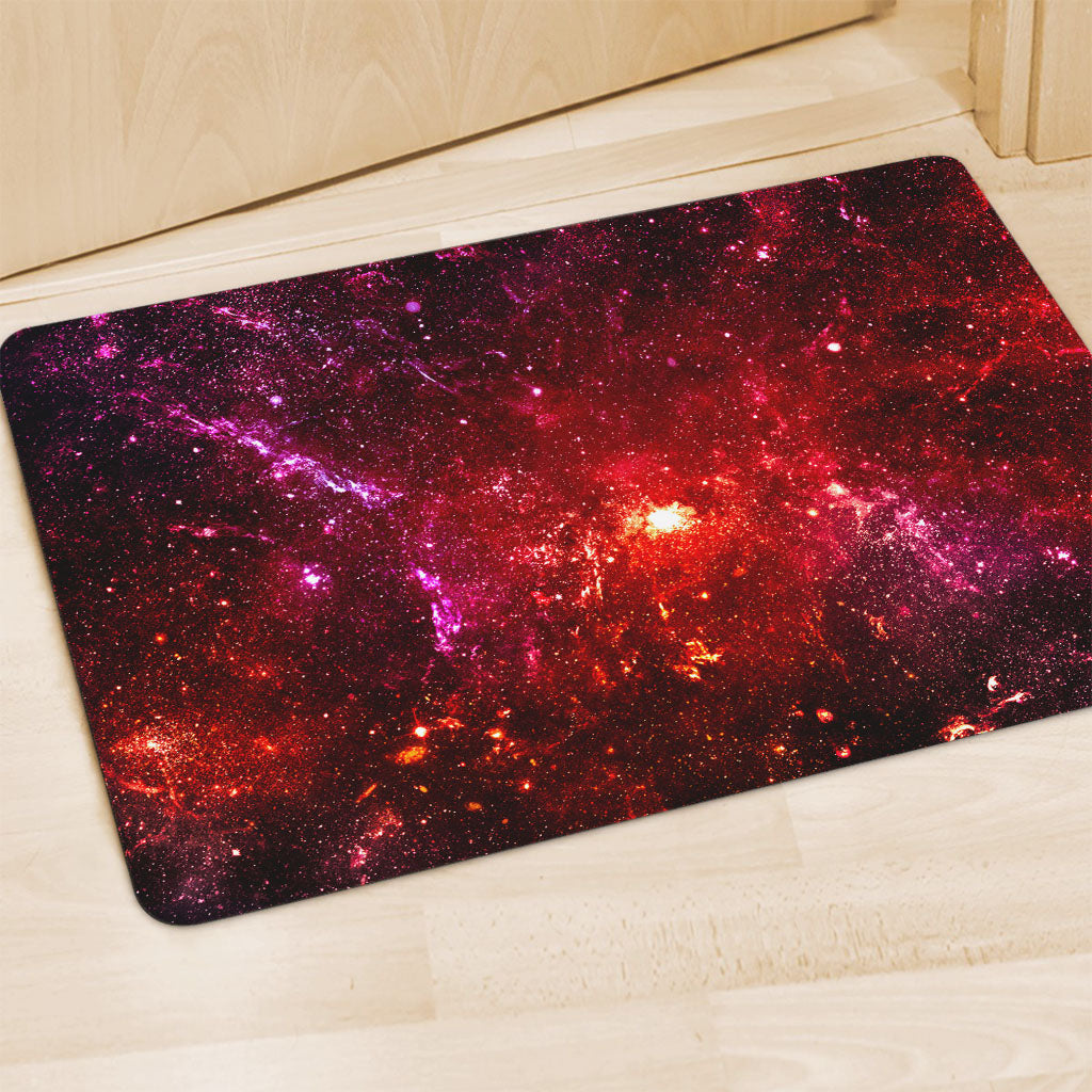 Fiery Nebula Universe Galaxy Space Print Polyester Doormat