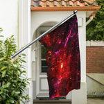 Fiery Nebula Universe Galaxy Space Print Polyester Flag