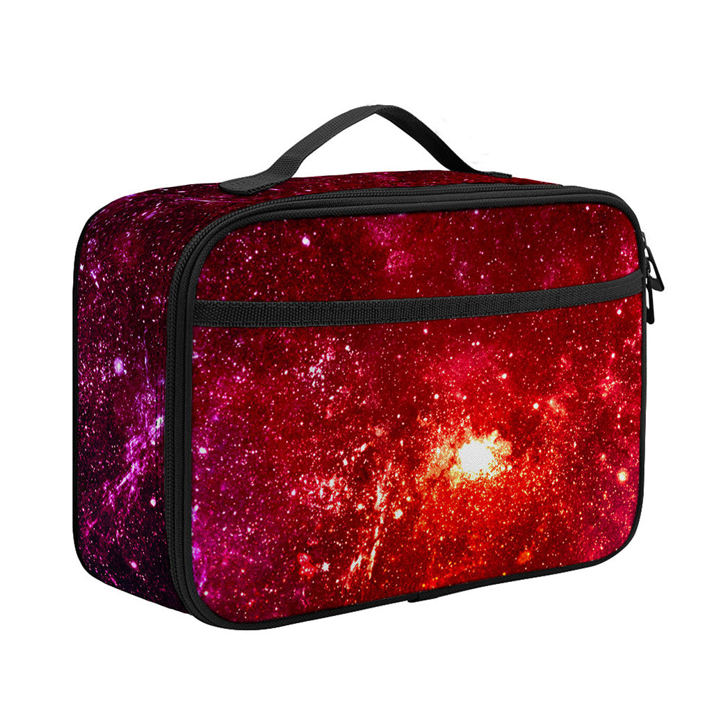 Fiery Nebula Universe Galaxy Space Print Portable Lunch Bag