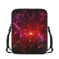 Fiery Nebula Universe Galaxy Space Print Rectangular Crossbody Bag
