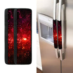 Fiery Nebula Universe Galaxy Space Print Refrigerator Handle Covers