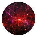 Fiery Nebula Universe Galaxy Space Print Round Blanket