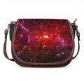 Fiery Nebula Universe Galaxy Space Print Saddle Bag