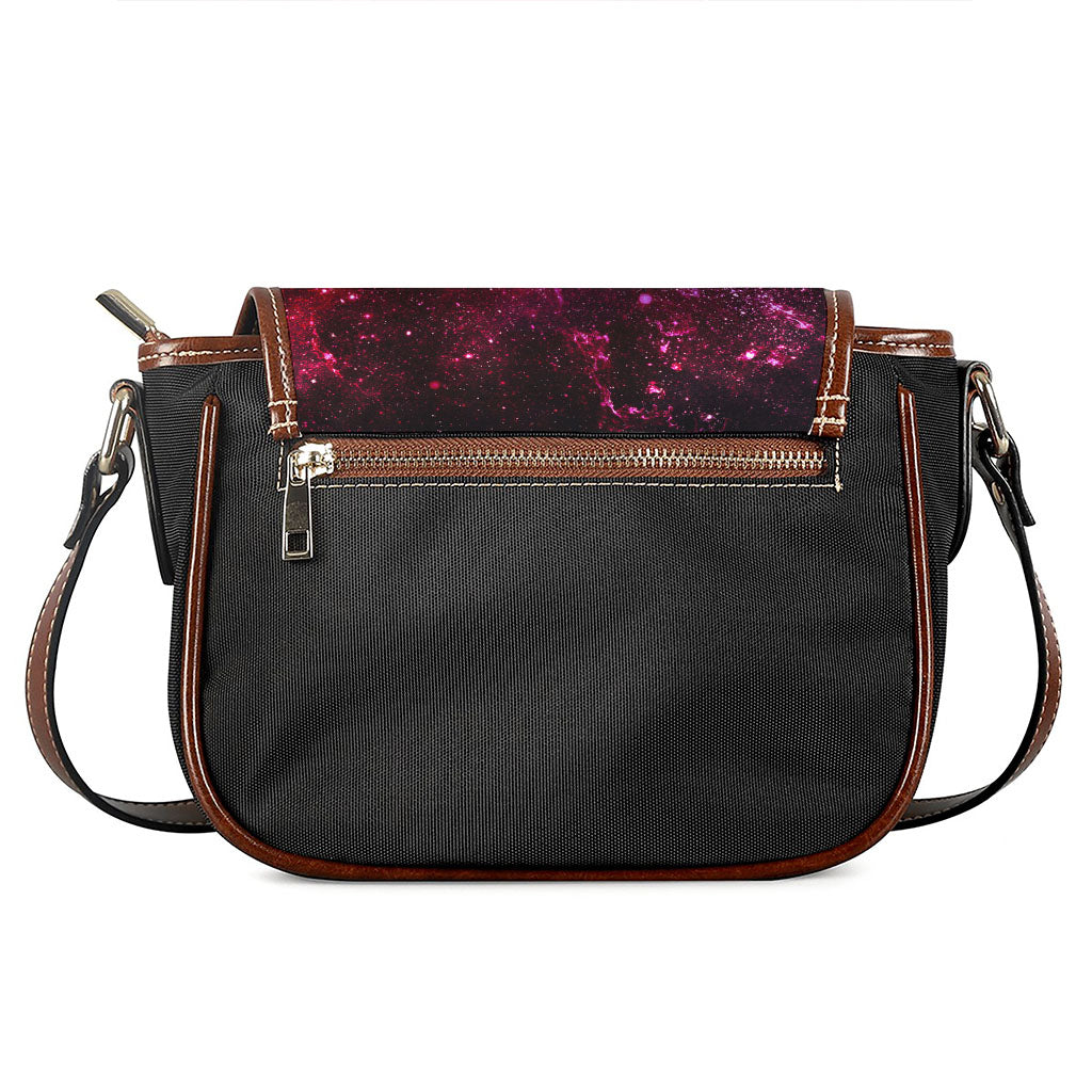 Fiery Nebula Universe Galaxy Space Print Saddle Bag