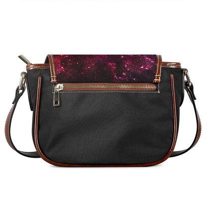 Fiery Nebula Universe Galaxy Space Print Saddle Bag