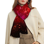 Fiery Nebula Universe Galaxy Space Print Scarf