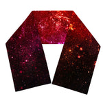 Fiery Nebula Universe Galaxy Space Print Scarf