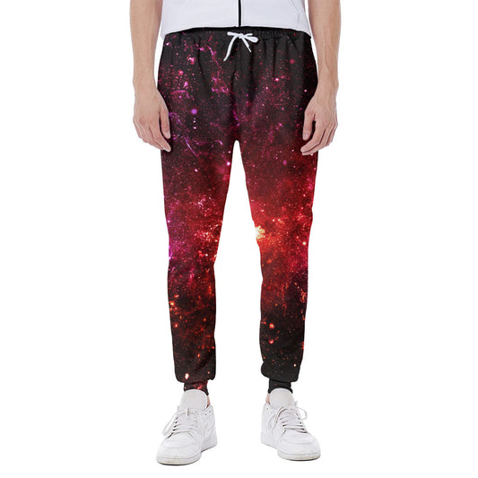 Fiery Nebula Universe Galaxy Space Print Scuba Joggers