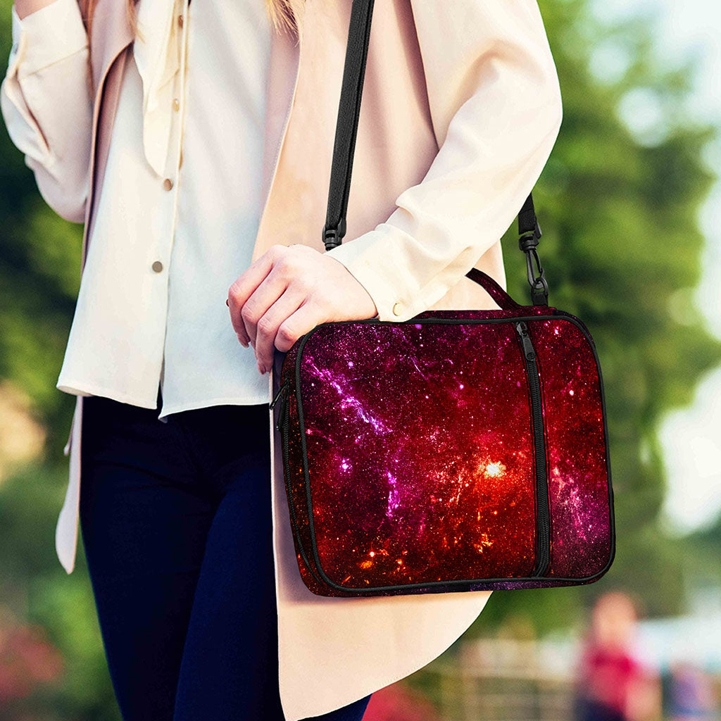 Fiery Nebula Universe Galaxy Space Print Shoulder Strap Bible Bag