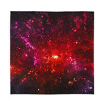 Fiery Nebula Universe Galaxy Space Print Silk Bandana