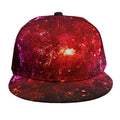 Fiery Nebula Universe Galaxy Space Print Snapback Cap