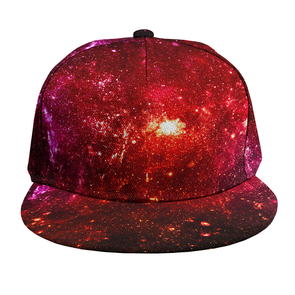Fiery Nebula Universe Galaxy Space Print Snapback Cap