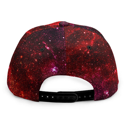 Fiery Nebula Universe Galaxy Space Print Snapback Cap