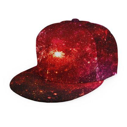 Fiery Nebula Universe Galaxy Space Print Snapback Cap