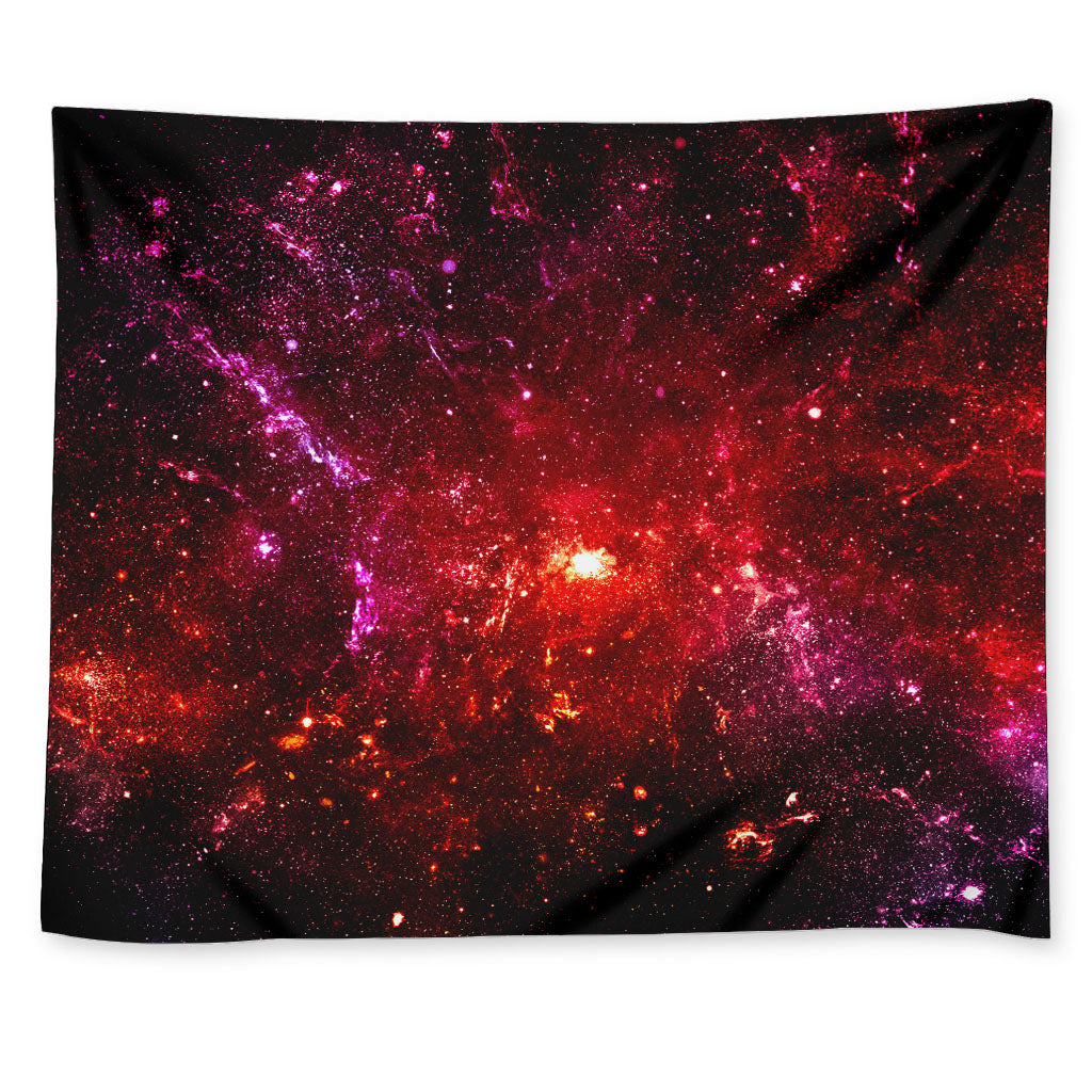 Fiery Nebula Universe Galaxy Space Print Tapestry
