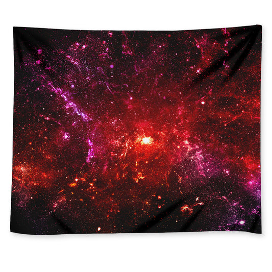 Fiery Nebula Universe Galaxy Space Print Tapestry