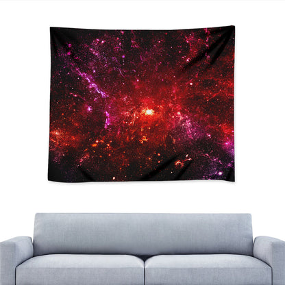 Fiery Nebula Universe Galaxy Space Print Tapestry