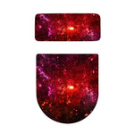 Fiery Nebula Universe Galaxy Space Print Toilet Lid And Tank Cover Set