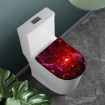 Fiery Nebula Universe Galaxy Space Print Toilet Lid Cover