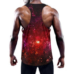 Fiery Nebula Universe Galaxy Space Print Training Tank Top