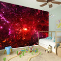 Fiery Nebula Universe Galaxy Space Print Wall Sticker