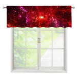 Fiery Nebula Universe Galaxy Space Print Window Valance