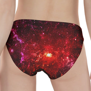 Fiery Nebula Universe Galaxy Space Print Women's Panties