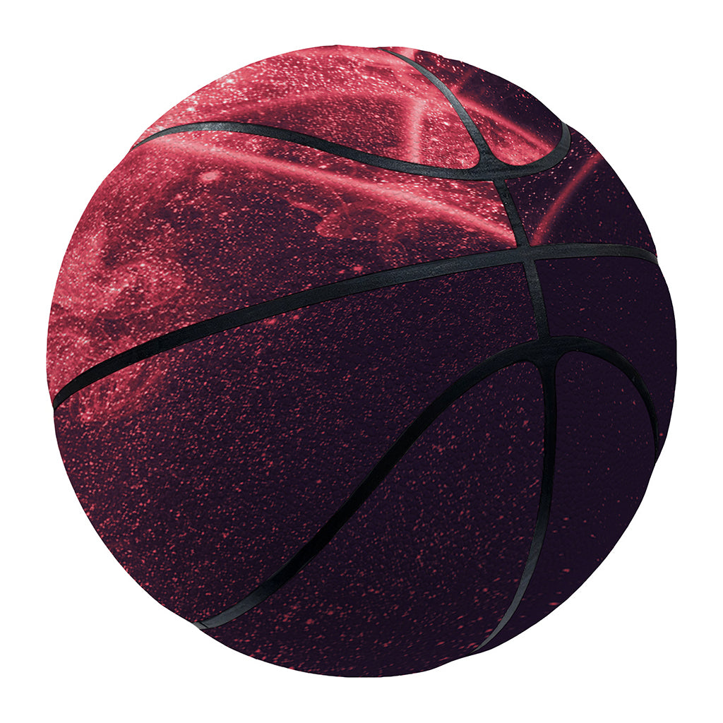 Fiery Reversed Pentagram Print Basketball