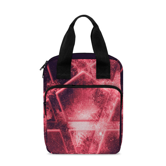 Fiery Reversed Pentagram Print Bible Tote Bag