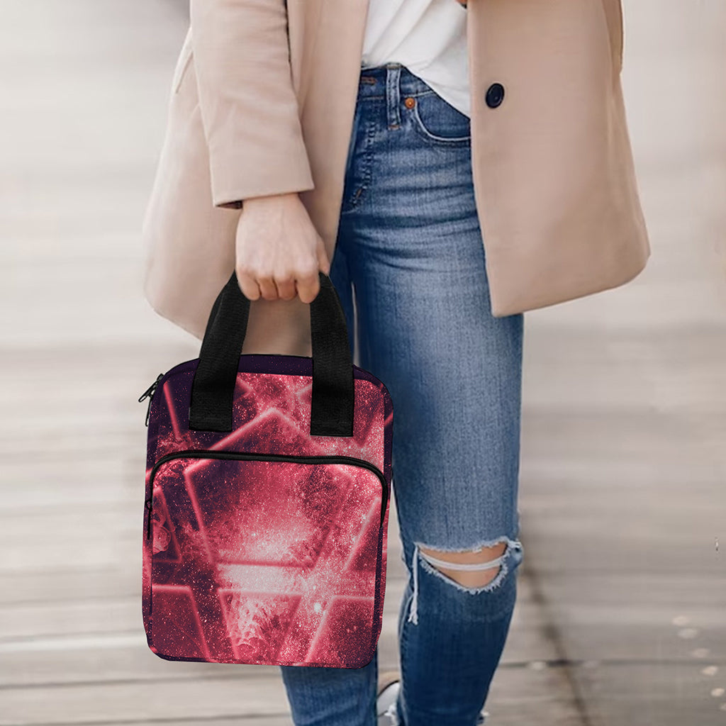Fiery Reversed Pentagram Print Bible Tote Bag
