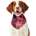 Fiery Reversed Pentagram Print Dog Bandana