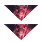 Fiery Reversed Pentagram Print Dog Bandana
