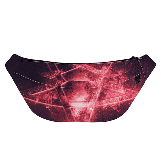 Fiery Reversed Pentagram Print Fanny Pack