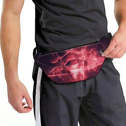 Fiery Reversed Pentagram Print Fanny Pack