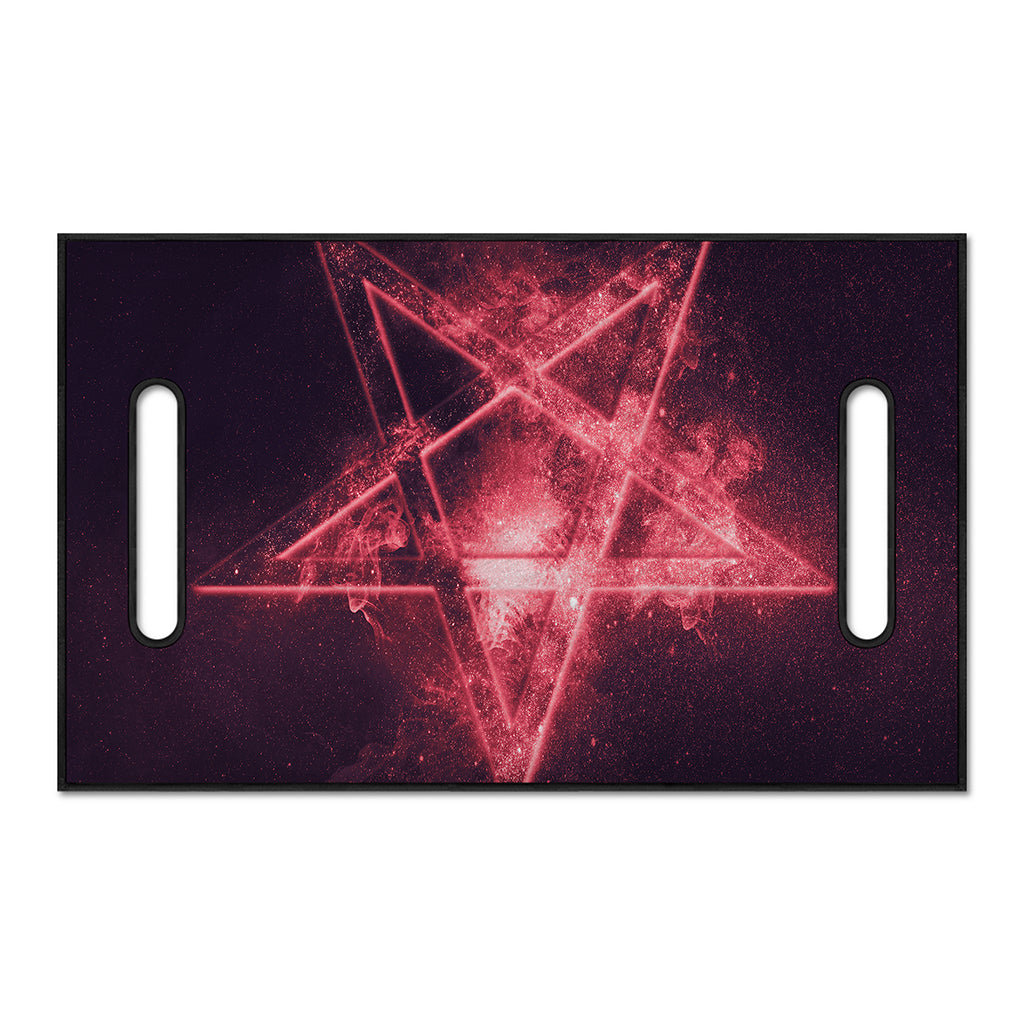 Fiery Reversed Pentagram Print Golf Cart Seat Cover