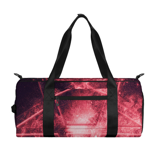 Fiery Reversed Pentagram Print Gym Bag