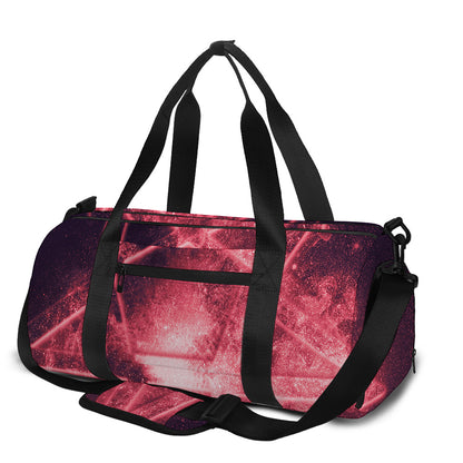 Fiery Reversed Pentagram Print Gym Bag