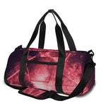 Fiery Reversed Pentagram Print Gym Bag
