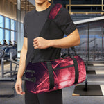 Fiery Reversed Pentagram Print Gym Bag